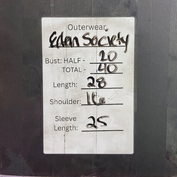 Eden Society Burgundy Hooded Utility Jacket Women’s Large - Picture 10 of 10